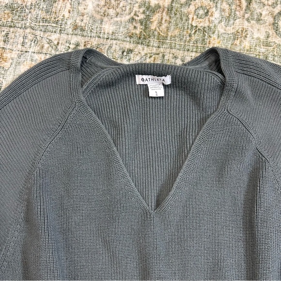 Athleta Hanover sweater size large grey knit - Picture 5 of 8